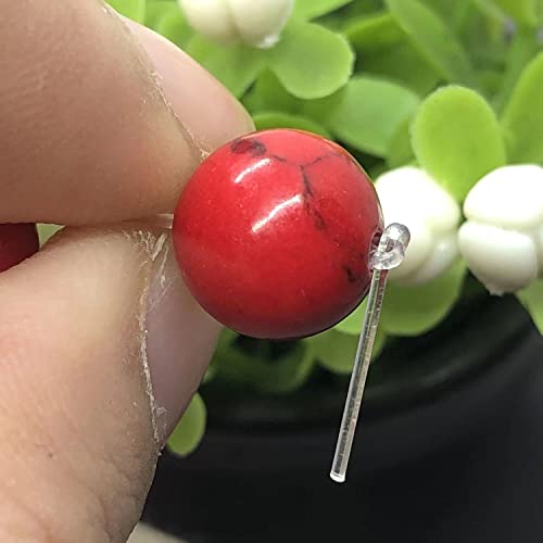 VALISS Exquisite handgefertigte Perlen, natürliche schwarze Linien, lose Perlen, türkisrot, Bastelzubehör, handgefertigte Perlen. Farbe: 12 mm, 31 Stück VALISS Exquisite handgefertigte Perlen, natürliche schwarze Linien, lose Perlen, türkisrot, Bastelzubehör, handgefertigte Perlen. Farbe: 12 mm, 31 Stück von VALISS