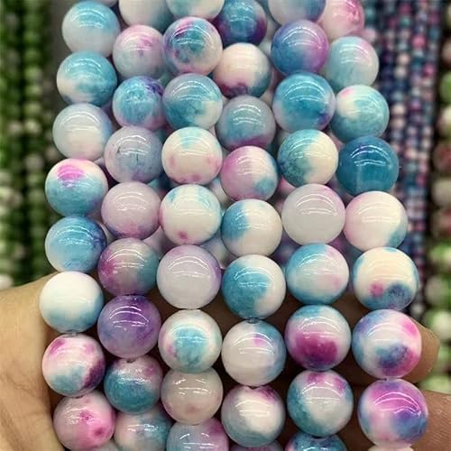 VALISS Exquisite handgefertigte Perlen, neue lose Perlen Jian Shi LAN YU Basteln natürliche Blume bunte runde Perlen Jadearmband Perlenschmuck Größe: 12 mm 31 Stück VALISS Exquisite handgefertigte Perlen, neue lose Perlen Jian Shi LAN YU Basteln natürliche Blume bunte runde Perlen Jadearmband Perlenschmuck Größe: 12 mm 31 Stück von VALISS