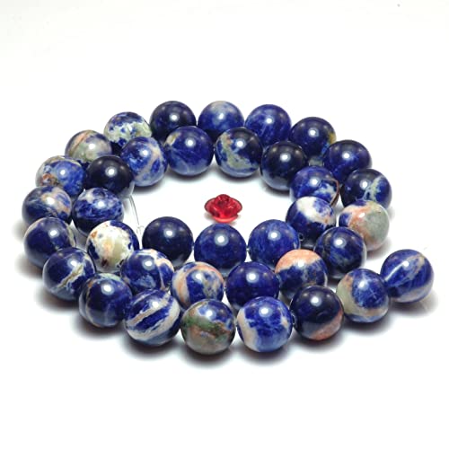 VALISS Exquisites handgefertigtes Perlenarmband, orangefarbener blauer Stein, natürlicher loser Schmuckzubehör, glattes rundes Perlenarmband, DIY-Material, Halskette, weibliches Armband (Größe: 6 mm VALISS Exquisites handgefertigtes Perlenarmband, orangefarbener blauer Stein, natürlicher loser Schmuckzubehör, glattes rundes Perlenarmband, DIY-Material, Halskette, weibliches Armband (Größe: 6 mm von VALISS