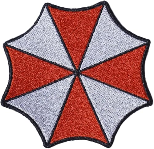 VALKYNEA Aufnäher 100 % bestickt, inspiriert von Anime Fan Art/Resident Evil Umbrella Corporation/Patch Embroidery (Hook & Loop) von Valkynea
