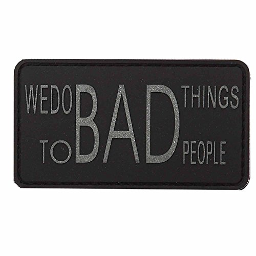 3D Patch We Do Bad Things Patch Abzeichen Aufnäher Wir tun schlechte Dinge Airsoft Paintball Ausrüstung von VAN OS
