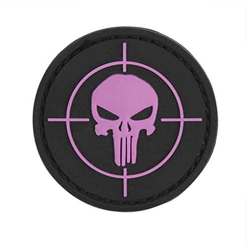 Emblem 3D PVC Patch Punisher Visier rosa von VAN OS