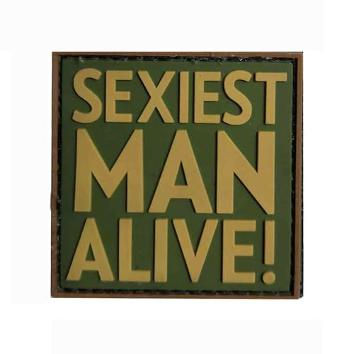 Emblem 3D PVC Sexiest Man Alive grün #3541 von VAN OS