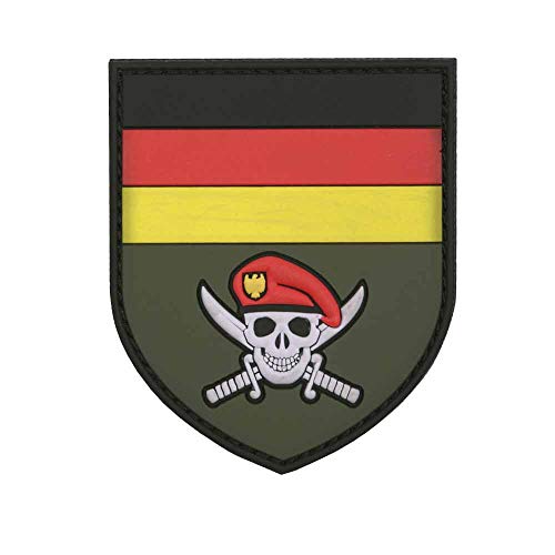 Emblem 3D Patch German Skull, Farbe: Schwarz-Rot_gold (geldb) von VAN OS