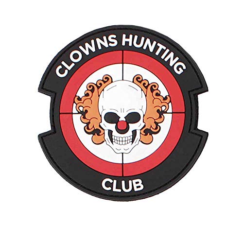 Emblem 3D Rubber Patch Clowns Hunting Club rot #3115 von VAN OS