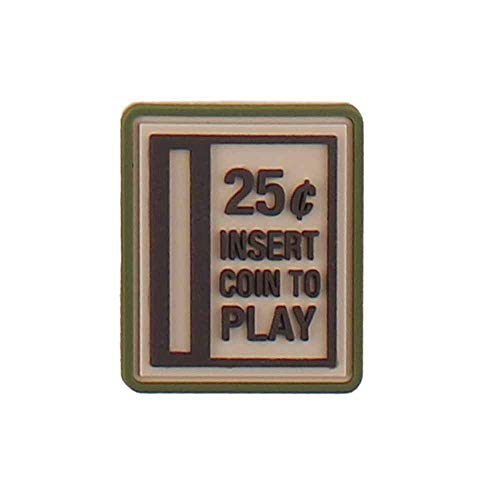 Emblem 3D Rubber Patch Insert Coin to Play beige-braun #5098 Emblem 3D Rubber Patch Insert Coin to Play beige-braun #5098 von VAN OS