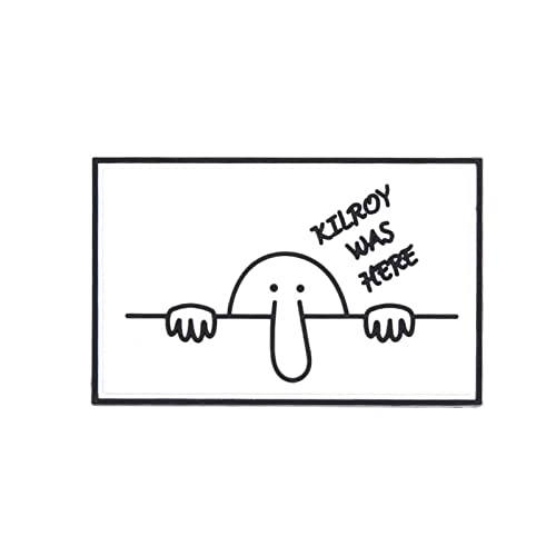 Emblem 3D Rubber Patch Kilroy was here von VAN OS