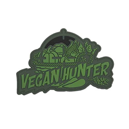 Emblem 3D Rubber Patch Vegan Hunter grün von VAN OS