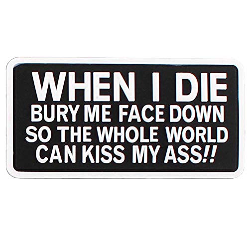 Emblem 3D Rubber Patch When I Die #6105 von VAN OS