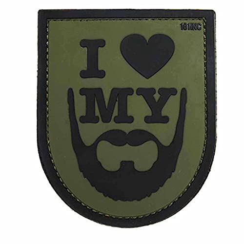 VAN OS Emblem 3D PVC Patch I Love My Beard grün #14043 VAN OS Emblem 3D PVC Patch I Love My Beard grün #14043 von VAN OS