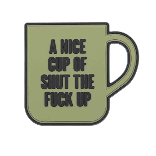 VAN OS Emblem 3D Patch A Nice Cup of The Shut The F*** UP Aufnäher von VAN OS