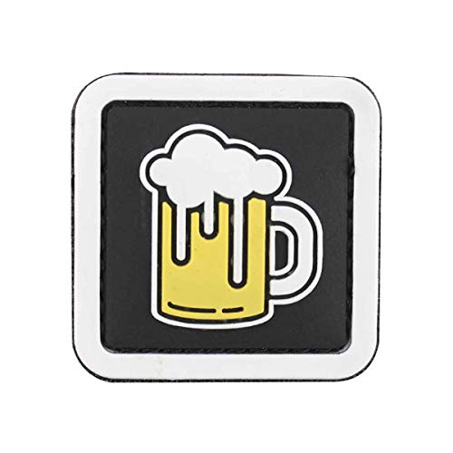 3D Rubber Patch Bier Abzeichen Aufnäher gelb Getränk 4,5 x 4,5 cm 3D Rubber Patch Bier Abzeichen Aufnäher gelb Getränk 4,5 x 4,5 cm von VAN OS