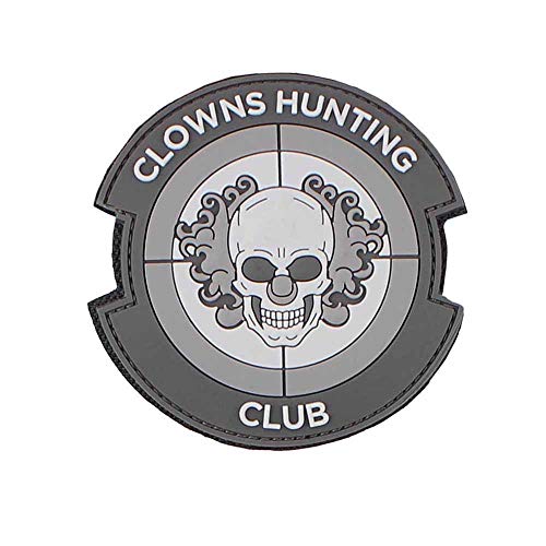 VAN OS Emblem 3D Rubber Patch Clowns Hunting Club grau #3114 von VAN OS