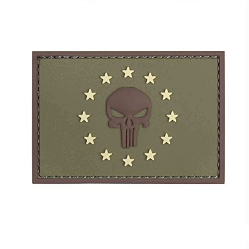 VAN OS Emblem 3D Rubber Patch Punisher EU grün VAN OS Emblem 3D Rubber Patch Punisher EU grün von VAN OS