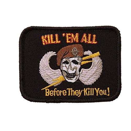 VAN OS Emblem Kill'Em All Before They Kill You Klett Patch Abzeichen Stoff oder PVC Stoff von VAN OS