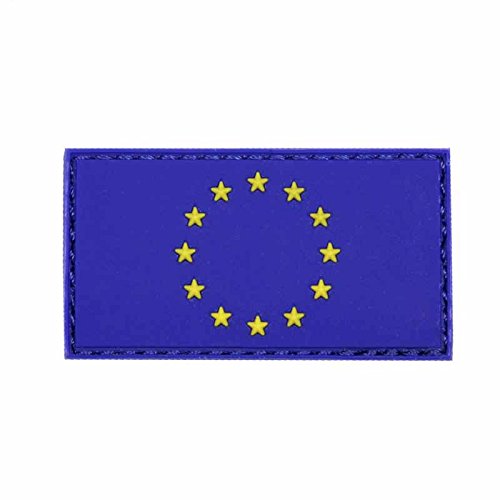 Van Os Emblem 3D EU Europäische Union Rubber Patch Klett Abzeichen Applikation von VAN OS