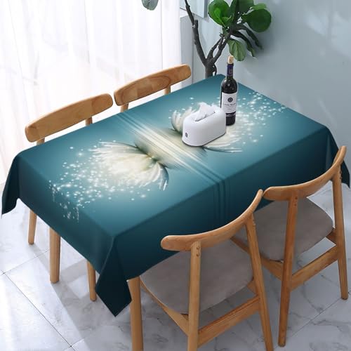 VANANI Asiatische Lotusblüte rechteckige dekorative Tischdecke, wasserdicht und langlebig, verwendet in Restaurants, Küchen und Partys. 137,2 x 182,9 cm VANANI Asiatische Lotusblüte rechteckige dekorative Tischdecke, wasserdicht und langlebig, verwendet in Restaurants, Küchen und Partys. 137,2 x 182,9 cm von VANANI