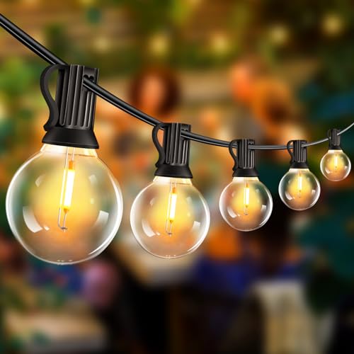 LED Lichterkette Außen Strom - G40 15M 25+2 Glühbirnen Wetterfest Balkon Lichterketten Aussen IP44 Wasserdicht Outdoor Lichterkette Strombetrieben für Innen Außen Garten Terrasse Hochzeiten, Partys LED Lichterkette Außen Strom - G40 15M 25+2 Glühbirnen Wetterfest Balkon Lichterketten Aussen IP44 Wasserdicht Outdoor Lichterkette Strombetrieben für Innen Außen Garten Terrasse Hochzeiten, Partys von VANDABAO