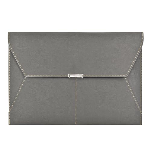 VANRA Dokumentenmappe, Organizer, wasserdicht, Portfolio, Ledermappe mit 3 Taschen, Aktenumschläge für A4, Briefgröße, Papier mit Druckknopfverschluss, Grau VANRA Dokumentenmappe, Organizer, wasserdicht, Portfolio, Ledermappe mit 3 Taschen, Aktenumschläge für A4, Briefgröße, Papier mit Druckknopfverschluss, Grau von VANRA