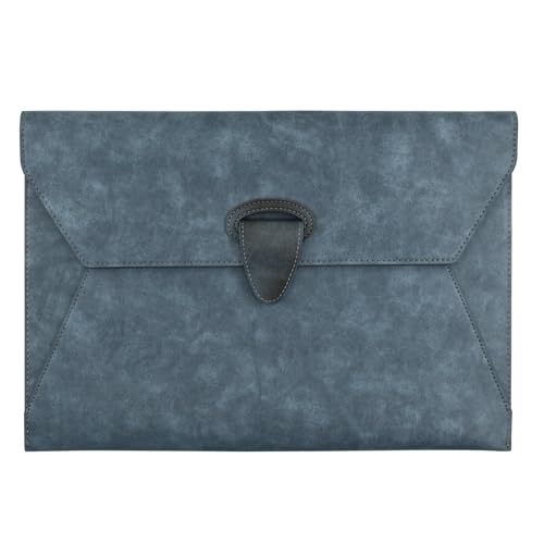 VANRA Dokumentenmappe aus PU-Leder, wasserdicht, mit 2 Fächern, A4-Portfolio-Ordner mit Magnetverschluss, Blau VANRA Dokumentenmappe aus PU-Leder, wasserdicht, mit 2 Fächern, A4-Portfolio-Ordner mit Magnetverschluss, Blau von VANRA