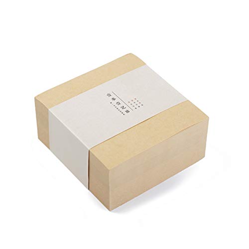 VANRA Sticky Notes (Nicht klebrig) Haftnotizen Set Notizzettel 10 x 10 cm Klebezettel für Büro und Studenten,400 Blatt/Packung, Blatt,Kraftbraun von VANRA