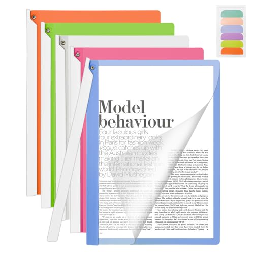 VANRA Transparente Berichtsmappen mit Schwingclip, Kunststoff-Präsentationsmappen für A4-Papier, Aktenordner, Dokumenten-Organizer für Business Schule, 5 Farben VANRA Transparente Berichtsmappen mit Schwingclip, Kunststoff-Präsentationsmappen für A4-Papier, Aktenordner, Dokumenten-Organizer für Business Schule, 5 Farben von VANRA