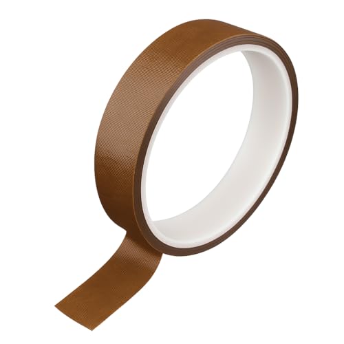 VANSUKY PTFE Teflon Klebeband 20 mm x 10 m – Hitzebeständiges Antihaft-Dichtungsband mit Silikonkleber bis 260 °C – Ideal für Heißsiegel-, Vakuum‑ & 3D‑Druck‑Anwendungen von VANSUKY