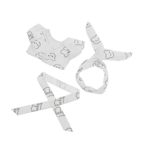 VANZACK 1 Satz Babykleidung Plüschtier Verkleiden Babypuppenkleidung Bademantel-bär-Puppe Süßer Puppen-plüsch-Pyjama Plüschpuppenkleidung Kleidung Für Plüschpuppen Spielzeuganzüge Stoff von VANZACK