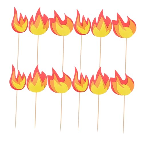 VANZACK 10 Stück Feuerwehrauto Kuchendekoration Feuerwehrauto Geburtstagsparty Zubehör Feuerwehrmann Kuchendekorationen Geburtstagsdekorationen von VANZACK