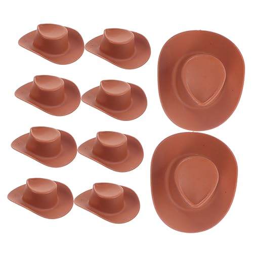 VANZACK 10 Stück Teiliges Mini Cowboy Hüte aus Kunststoff Kleine Dekorative Puppenhüte für Puppenhaus DIY Bastelprojekte Rollenspiel und Kostümierung Robust und Wiederverwendbar VANZACK 10 Stück Teiliges Mini Cowboy Hüte aus Kunststoff Kleine Dekorative Puppenhüte für Puppenhaus DIY Bastelprojekte Rollenspiel und Kostümierung Robust und Wiederverwendbar von VANZACK