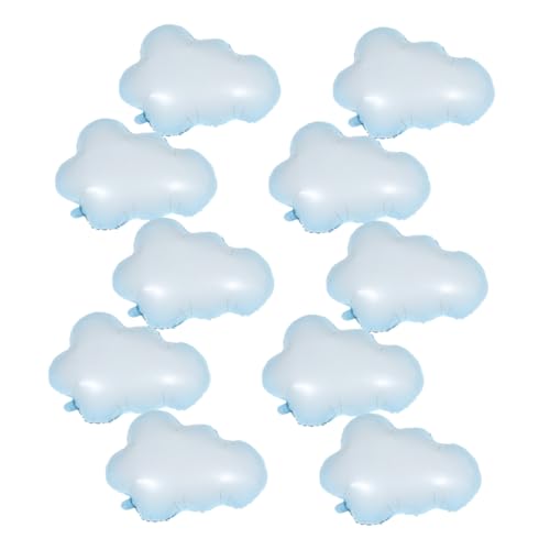 VANZACK 10 Stück Teiliges Wolken Luftballons aus Aluminiumfolie Dekorative Partyballons für Shower Geburtstag Hochzeit Innen und Außenbereich Vielseitig Verwendbar Elegante Wolkenform VANZACK 10 Stück Teiliges Wolken Luftballons aus Aluminiumfolie Dekorative Partyballons für Shower Geburtstag Hochzeit Innen und Außenbereich Vielseitig Verwendbar Elegante Wolkenform von VANZACK