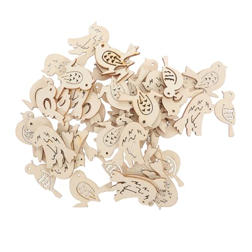 VANZACK 100 Stück Holz Vogel Anhänger zum Basteln Unbehandelte Holzausschnitte für DIY Kinderhandwerk Kreative Ornamente Kreativität und Motorischen Fähigkeiten VANZACK 100 Stück Holz Vogel Anhänger zum Basteln Unbehandelte Holzausschnitte für DIY Kinderhandwerk Kreative Ornamente Kreativität und Motorischen Fähigkeiten von VANZACK