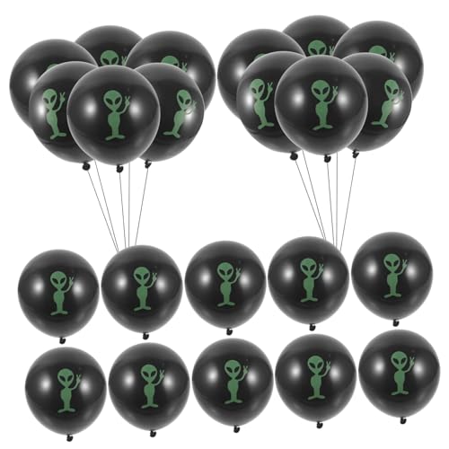VANZACK 100Stücke Alien Luftballons Grüne Aufblasbare Partyballons Für Geburtstagsfeiern Kinderfeste Und Dekorationen Perfektes Zubehör Für Außerirdische Themenpartys von VANZACK