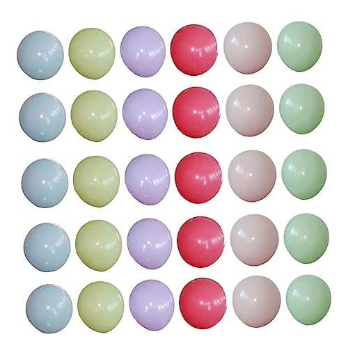 VANZACK 100Stücke Latexballons Runde Macaron Ballons für Hochzeit und Partydekoration Langlebig Vielseitig Einsetzbar und Einfach Anzubringen für Festliche von VANZACK