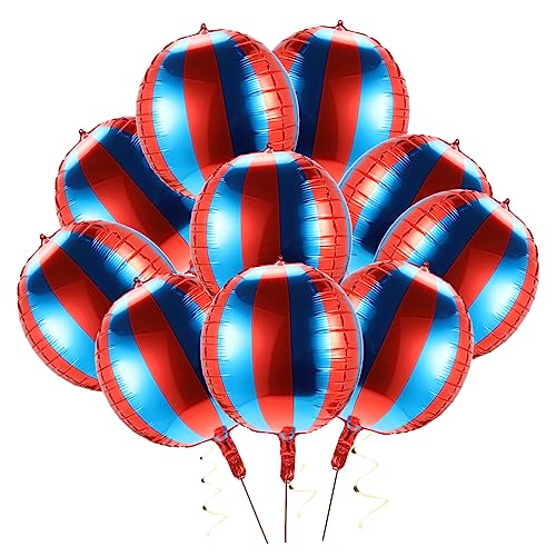 VANZACK 10Stücke Blau Rote Streifen Luftballons Karnevalsdekorationen für Geburtstagsfeiern Party Dekoration Dekorative Ballons für Fröhliche Einfach zu Befüllen VANZACK 10Stücke Blau Rote Streifen Luftballons Karnevalsdekorationen für Geburtstagsfeiern Party Dekoration Dekorative Ballons für Fröhliche Einfach zu Befüllen von VANZACK
