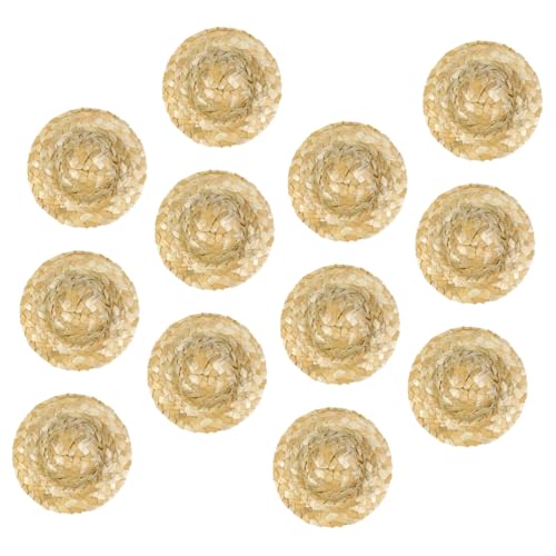VANZACK 12 Stück Teiliges Handgefertigter Mini Strohhüte Kleine Geflochtene Puppenhüte Langlebige Vielseitige Miniatur Hut Accessoires für DIY Bastelprojekte und Puppendekorationen VANZACK 12 Stück Teiliges Handgefertigter Mini Strohhüte Kleine Geflochtene Puppenhüte Langlebige Vielseitige Miniatur Hut Accessoires für DIY Bastelprojekte und Puppendekorationen von VANZACK