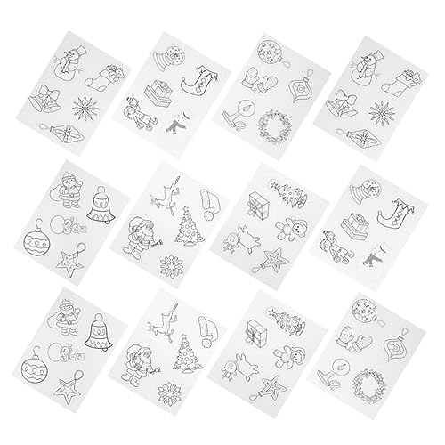 VANZACK 12 Stück Teiliges Weihnachts Schrumpffolien mit Klassischen Motiven Material Langlebig für DIY Schlüsselanhänger Schmuck Accessoires und Kreative Bastelarbeiten zu Weihnachten VANZACK 12 Stück Teiliges Weihnachts Schrumpffolien mit Klassischen Motiven Material Langlebig für DIY Schlüsselanhänger Schmuck Accessoires und Kreative Bastelarbeiten zu Weihnachten von VANZACK
