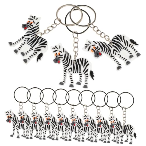 VANZACK 12 Stück Teiliges Zebra Schlüsselanhänger mit Niedlichem Tierdesign Robust und Langlebig für Kindergeburtstage Wildtier Mottopartys Verspieltes oder VANZACK 12 Stück Teiliges Zebra Schlüsselanhänger mit Niedlichem Tierdesign Robust und Langlebig für Kindergeburtstage Wildtier Mottopartys Verspieltes oder von VANZACK