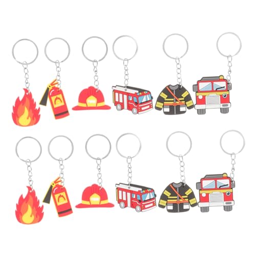 VANZACK 12Stücke Feuerwehrmann Schlüsselanhänger Aus Feuerwehrauto Anhänger Als Hängedekoration Mitgebsel Für Kindergeburtstage Und Themenpartys VANZACK 12Stücke Feuerwehrmann Schlüsselanhänger Aus Feuerwehrauto Anhänger Als Hängedekoration Mitgebsel Für Kindergeburtstage Und Themenpartys von VANZACK