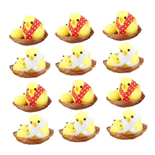 VANZACK 12Stücke Flauschige Mini Im Nest Süße Dekoration Für Ostern DIY Projekte Für Mini Hühnchen Für VANZACK 12Stücke Flauschige Mini Im Nest Süße Dekoration Für Ostern DIY Projekte Für Mini Hühnchen Für von VANZACK