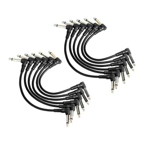 VANZACK 12Stücke Gitarren Patchkabel Audio Verbindungskabel aus Robustem für Musikinstrumente Optimale Klangqualität für Effektpedale Einfach zu Bedienen und Langlebig VANZACK 12Stücke Gitarren Patchkabel Audio Verbindungskabel aus Robustem für Musikinstrumente Optimale Klangqualität für Effektpedale Einfach zu Bedienen und Langlebig von VANZACK