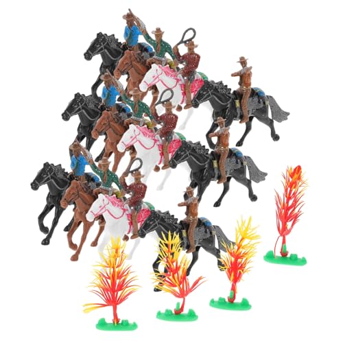 VANZACK 12Stücke Western Cowboy Figuren Mikropersonen Modelle Für Tischdekoration Und Home Decor Cowboy Figuren Für Kreative Arrangements Und Sammlungen von VANZACK