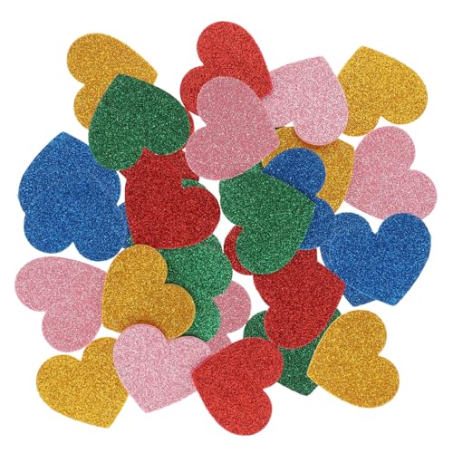 VANZACK 15stücke Glitzer Herz Aufkleber Selbstklebende Herz Sticker Bunten Farben Für Scrapbooking Basteln Valentinstag Und Hochzeiten Einfach Zu Verwenden Keine Kleber Erforderlich von VANZACK