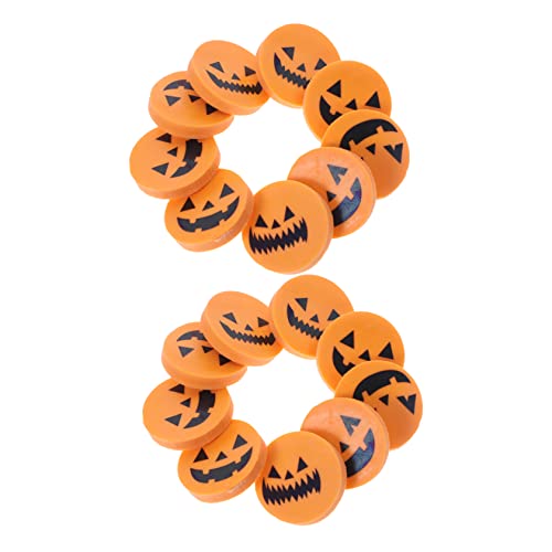 VANZACK 18Stücke Mini Bleistiftgummis Kürbis Design Radiergummis Für Halloween Neuheit Kindergeburtstag Und Mitgebsel Verschiedene Formen von VANZACK