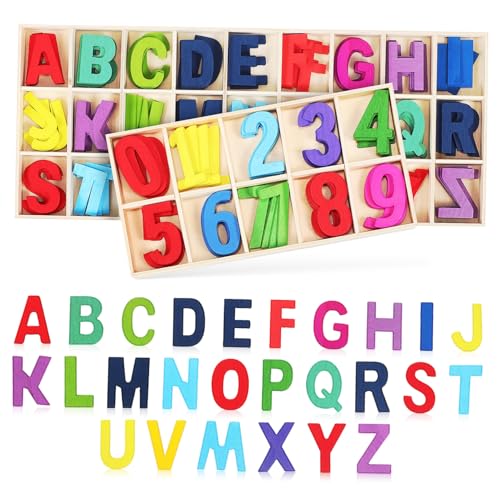 VANZACK 1Satz Holzbuchstaben und Alphabet für Frühe und Zahlenentwicklung für Kinderzimmerdekoration und Spielerisches Lernen Teilig VANZACK 1Satz Holzbuchstaben und Alphabet für Frühe und Zahlenentwicklung für Kinderzimmerdekoration und Spielerisches Lernen Teilig von VANZACK