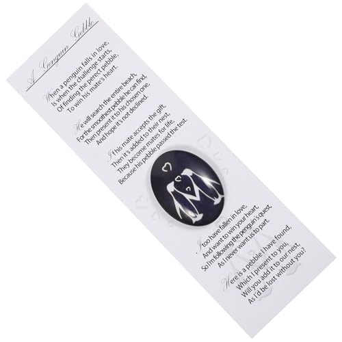 VANZACK 1Satz Pinguin Geschenkset aus Niedliche Pinguin Tischfigur mit Kieselsteinen für Raumdekoration Positives für Valentinstag oder Karte VANZACK 1Satz Pinguin Geschenkset aus Niedliche Pinguin Tischfigur mit Kieselsteinen für Raumdekoration Positives für Valentinstag oder Karte von VANZACK