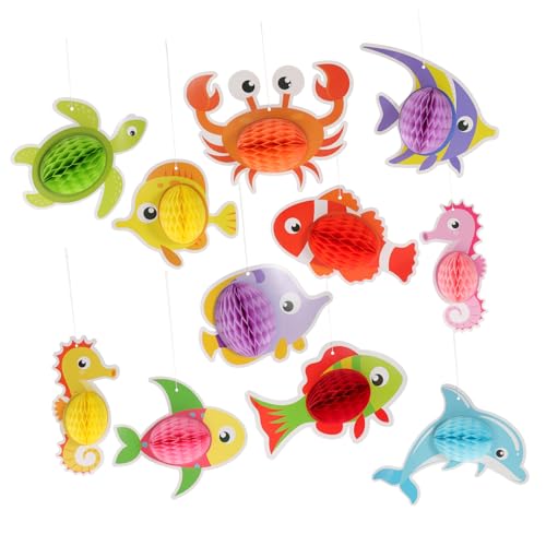 VANZACK 1Satz Wabenmittelstücke Unterwasserwelt Tier Dekoration Für Kindergeburtstag Shower Tiere Ornamente Für Partydeko Und Feiern von VANZACK