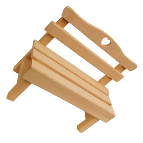 VANZACK 1Stück Mini Holzstuhl Dekoration Kreative Holzfigur Für Schlafzimmer Fotografie Requisiten Und Heimdekoration Handgefertigtes Holzhandwerk Für Landschaften von VANZACK