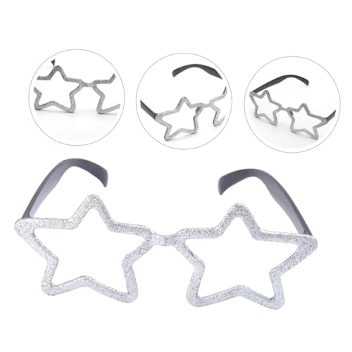 VANZACK 2 Paare Brille Fünfzackiger Stern Glitzernde Karneval Brillen für Kostüm Party Requisiten Halloween Cosplay Zubehör Leicht und Langlebig von VANZACK
