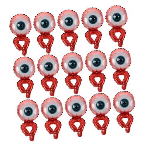VANZACK 20 Stück Halloween Aufblasbare Folienballons Tragbare Augenball Armbänder Interaktive Partydekoration Vielseitig für Halloween Fest Geburtstag und Feierlichkeiten von VANZACK